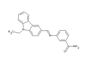 3-{[(9-ethyl-9H-carbazol-3-yl)methylene]amino}benzamide