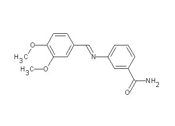 3-[(3,4-dimethoxybenzylidene)amino]benzamide