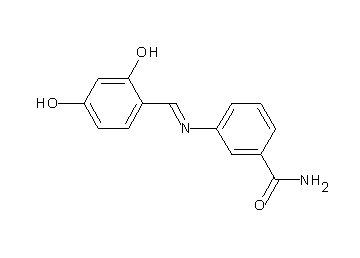 3-[(2,4-dihydroxybenzylidene)amino]benzamide