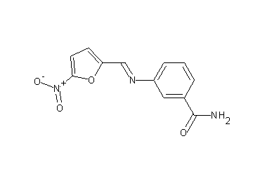 3-{[(5-nitro-2-furyl)methylene]amino}benzamide