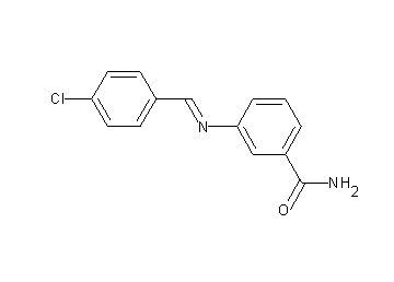 3-[(4-chlorobenzylidene)amino]benzamide