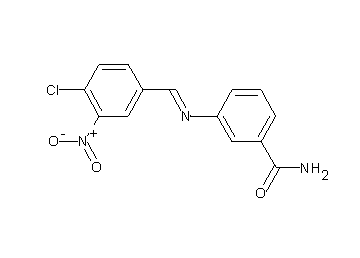 3-[(4-chloro-3-nitrobenzylidene)amino]benzamide