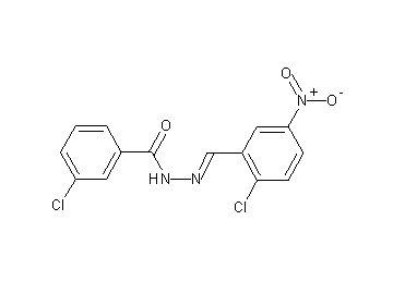 3-chloro-N'-(2-chloro-5-nitrobenzylidene)benzohydrazide