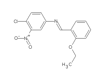 (4-chloro-3-nitrophenyl)(2-ethoxybenzylidene)amine
