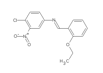 (4-chloro-3-nitrophenyl)(2-ethoxybenzylidene)amine (4-chloro-3-nitrophenyl)(2-ethoxybenzylidene)amine