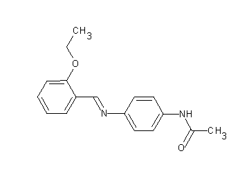 N-{4-[(2-ethoxybenzylidene)amino]phenyl}acetamide - Click Image to Close