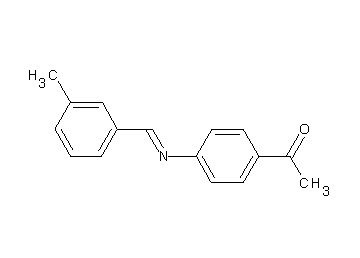 1-{4-[(3-methylbenzylidene)amino]phenyl}ethanone