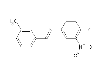 (4-chloro-3-nitrophenyl)(3-methylbenzylidene)amine (4-chloro-3-nitrophenyl)(3-methylbenzylidene)amine