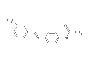 N-{4-[(3-methylbenzylidene)amino]phenyl}acetamide