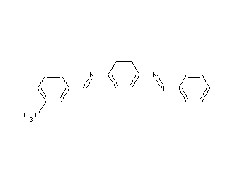 N-(3-methylbenzylidene)-4-(phenyldiazenyl)aniline