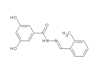 3,5-dihydroxy-N'-(2-methylbenzylidene)benzohydrazide