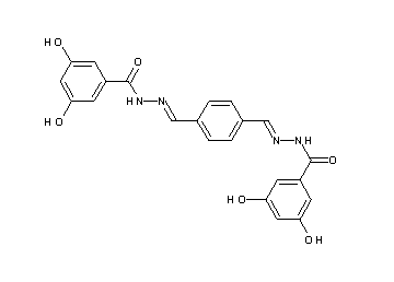 N',N''-[1,4-phenylenedi(methylylidene)]bis(3,5-dihydroxybenzohydrazide)