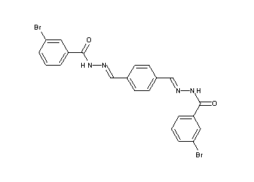 N',N''-[1,4-phenylenedi(methylylidene)]bis(3-bromobenzohydrazide)