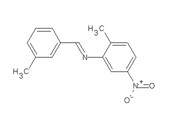 (3-methylbenzylidene)(2-methyl-5-nitrophenyl)amine