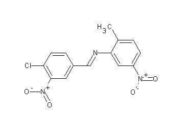 N-(4-chloro-3-nitrobenzylidene)-2-methyl-5-nitroaniline