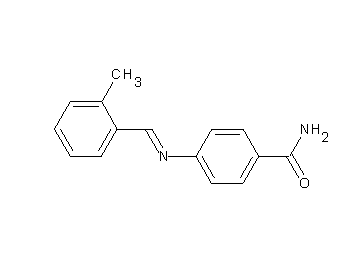 4-[(2-methylbenzylidene)amino]benzamide