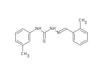 2-methylbenzaldehyde N-(3-methylphenyl)thiosemicarbazone