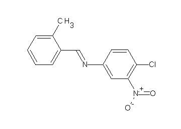 (4-chloro-3-nitrophenyl)(2-methylbenzylidene)amine (4-chloro-3-nitrophenyl)(2-methylbenzylidene)amine