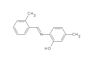 5-methyl-2-[(2-methylbenzylidene)amino]phenol