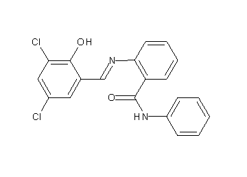 2-[(3,5-dichloro-2-hydroxybenzylidene)amino]-N-phenylbenzamide