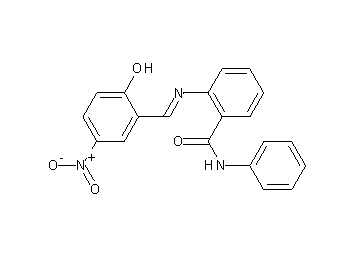 2-[(2-hydroxy-5-nitrobenzylidene)amino]-N-phenylbenzamide - Click Image to Close