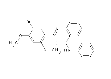 2-[(5-bromo-2,4-dimethoxybenzylidene)amino]-N-phenylbenzamide