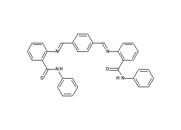 2,2'-[1,4-phenylenebis(methylylidenenitrilo)]bis(N-phenylbenzamide)