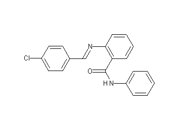 2-[(4-chlorobenzylidene)amino]-N-phenylbenzamide