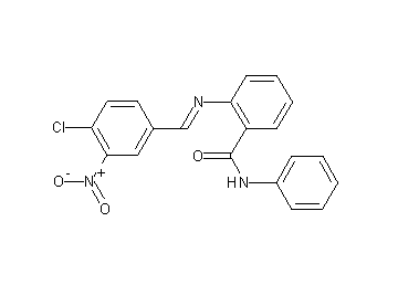 2-[(4-chloro-3-nitrobenzylidene)amino]-N-phenylbenzamide