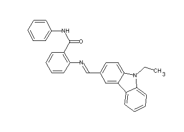 2-{[(9-ethyl-9H-carbazol-3-yl)methylene]amino}-N-phenylbenzamide