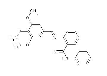 N-phenyl-2-[(3,4,5-trimethoxybenzylidene)amino]benzamide