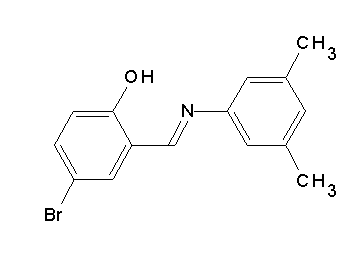 4-bromo-2-{[(3,5-dimethylphenyl)imino]methyl}phenol