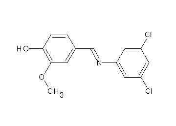4-{[(3,5-dichlorophenyl)imino]methyl}-2-methoxyphenol - Click Image to Close