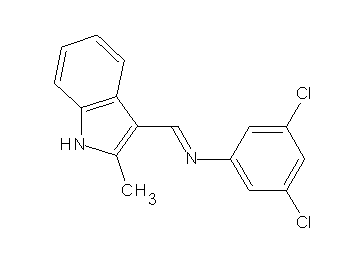 (3,5-dichlorophenyl)[(2-methyl-1H-indol-3-yl)methylene]amine