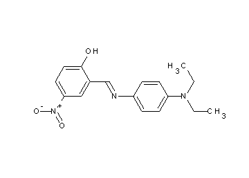 2-({[4-(diethylamino)phenyl]imino}methyl)-4-nitrophenol