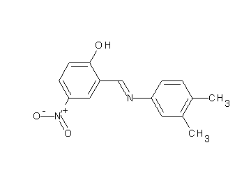 2-{[(3,4-dimethylphenyl)imino]methyl}-4-nitrophenol
