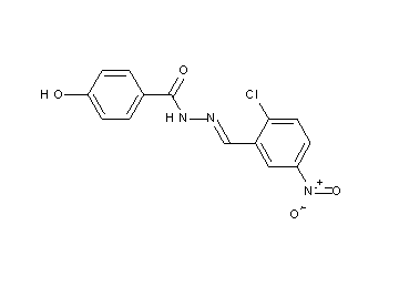 N'-(2-chloro-5-nitrobenzylidene)-4-hydroxybenzohydrazide
