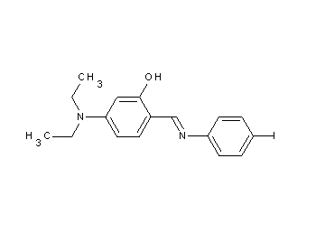 5-(diethylamino)-2-{[(4-iodophenyl)imino]methyl}phenol