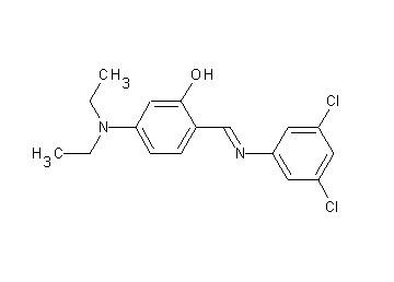 2-{[(3,5-dichlorophenyl)imino]methyl}-5-(diethylamino)phenol