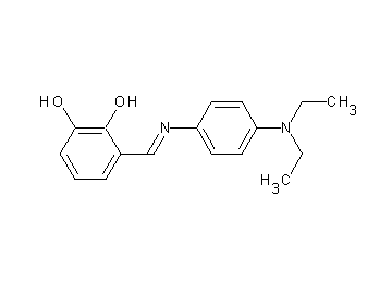 3-({[4-(diethylamino)phenyl]imino}methyl)-1,2-benzenediol