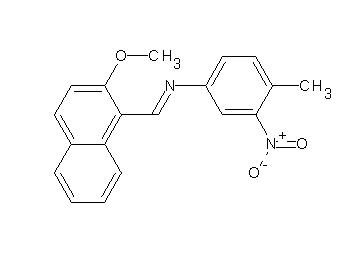 N-[(2-methoxy-1-naphthyl)methylene]-4-methyl-3-nitroaniline