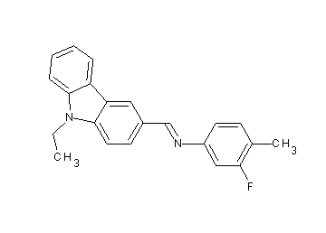 N-[(9-ethyl-9H-carbazol-3-yl)methylene]-3-fluoro-4-methylaniline