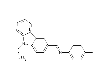 N-[(9-ethyl-9H-carbazol-3-yl)methylene]-4-iodoaniline