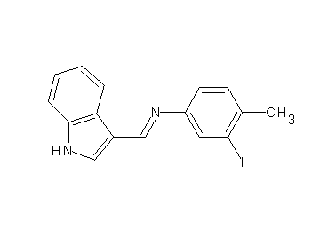 N-(1H-indol-3-ylmethylene)-3-iodo-4-methylaniline