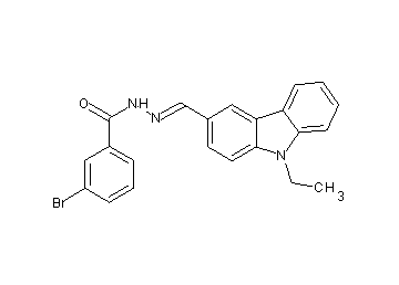 3-bromo-N'-[(9-ethyl-9H-carbazol-3-yl)methylene]benzohydrazide