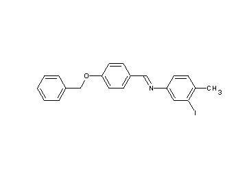 N-[4-(benzyloxy)benzylidene]-3-iodo-4-methylaniline - Click Image to Close