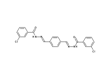 N',N''-[1,4-phenylenedi(methylylidene)]bis(3-chlorobenzohydrazide)
