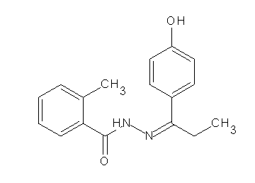N'-[1-(4-hydroxyphenyl)propylidene]-2-methylbenzohydrazide