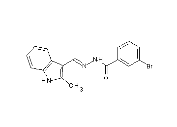 3-bromo-N'-[(2-methyl-1H-indol-3-yl)methylene]benzohydrazide