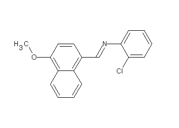 (2-chlorophenyl)[(4-methoxy-1-naphthyl)methylene]amine - Click Image to Close